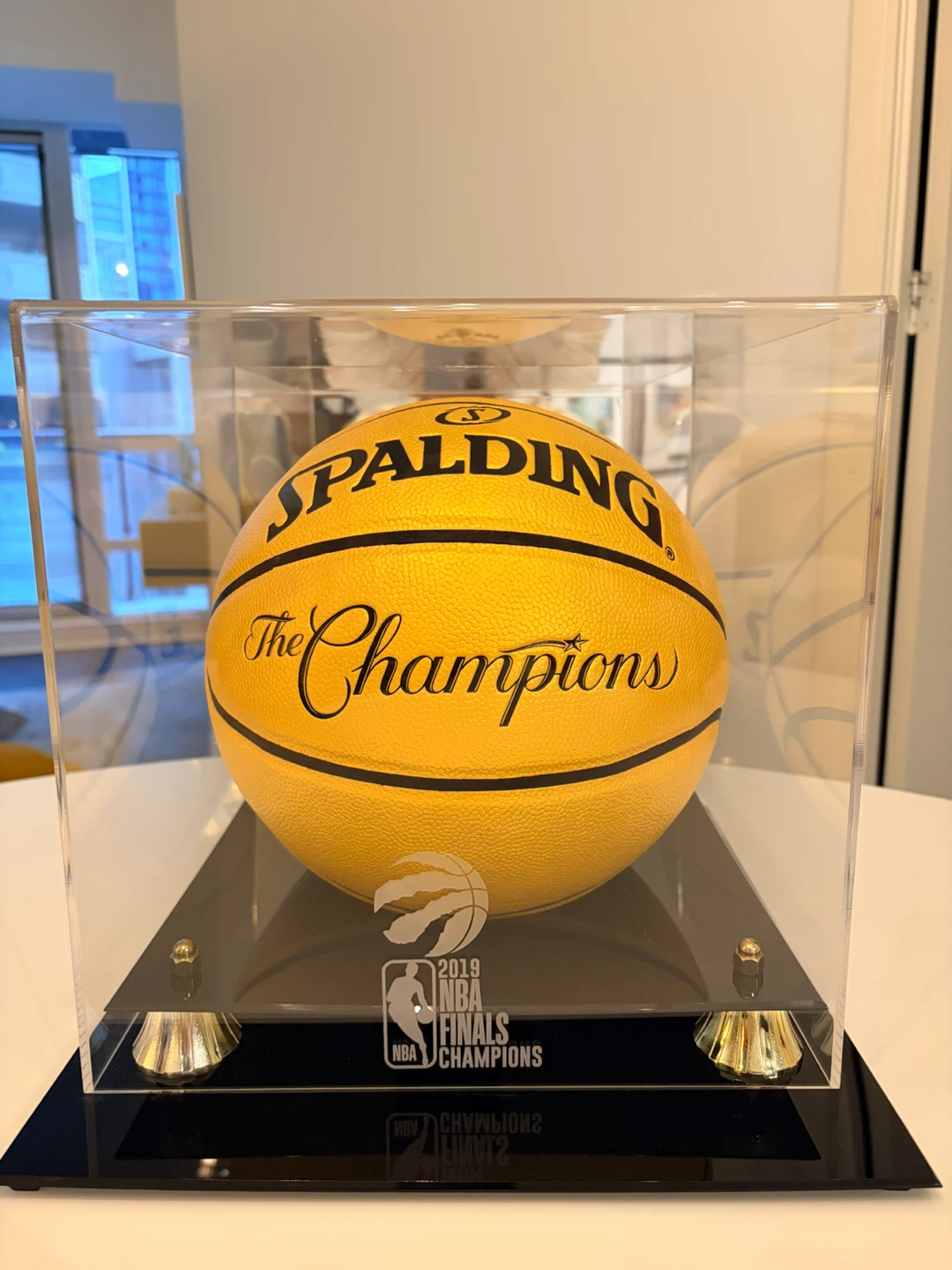 Raptors 2019 NBA Champions Gold Spalding Ball 1967/2019