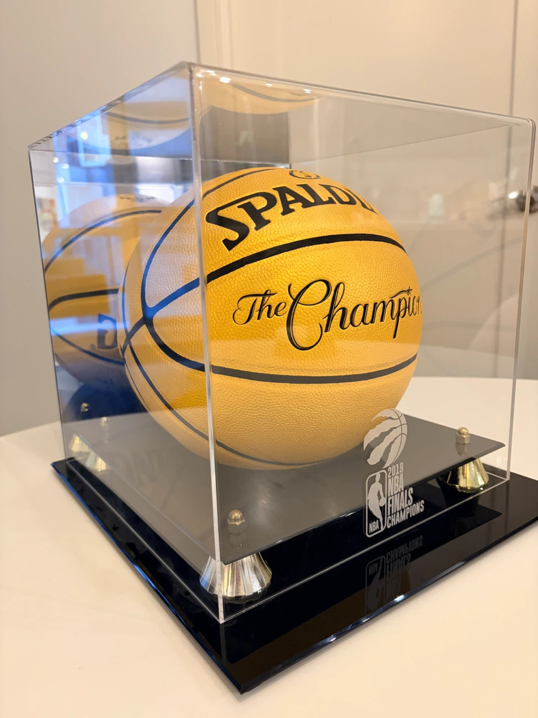 Raptors 2019 NBA Champions Gold Spalding Ball 1967/2019 - photo 3