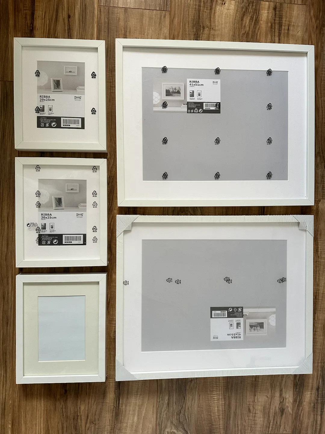 Set of 4 IKEA RIBBA Frames