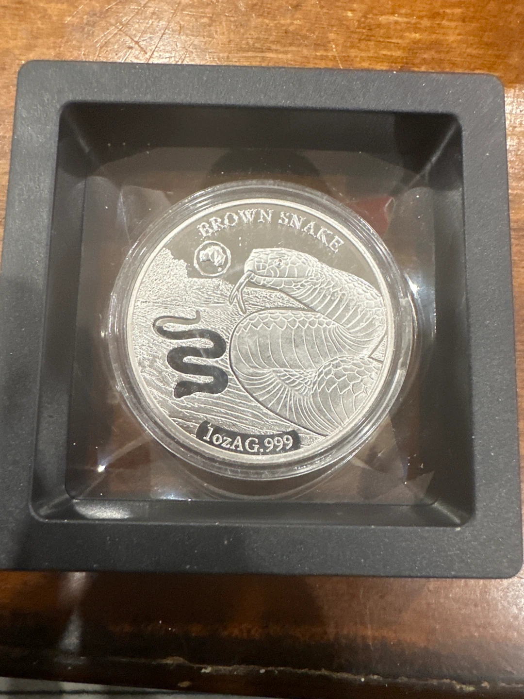 2019 Solomon Islands 1oz Silver Brown Snake Coin