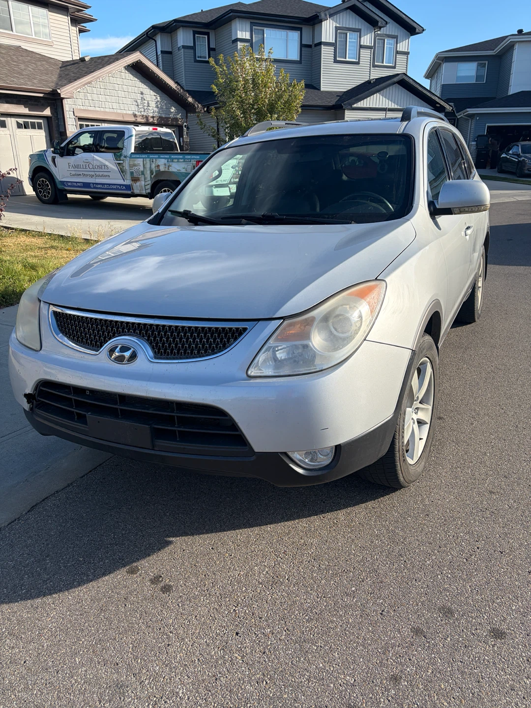 Silver Hyundai Veracruz AWD