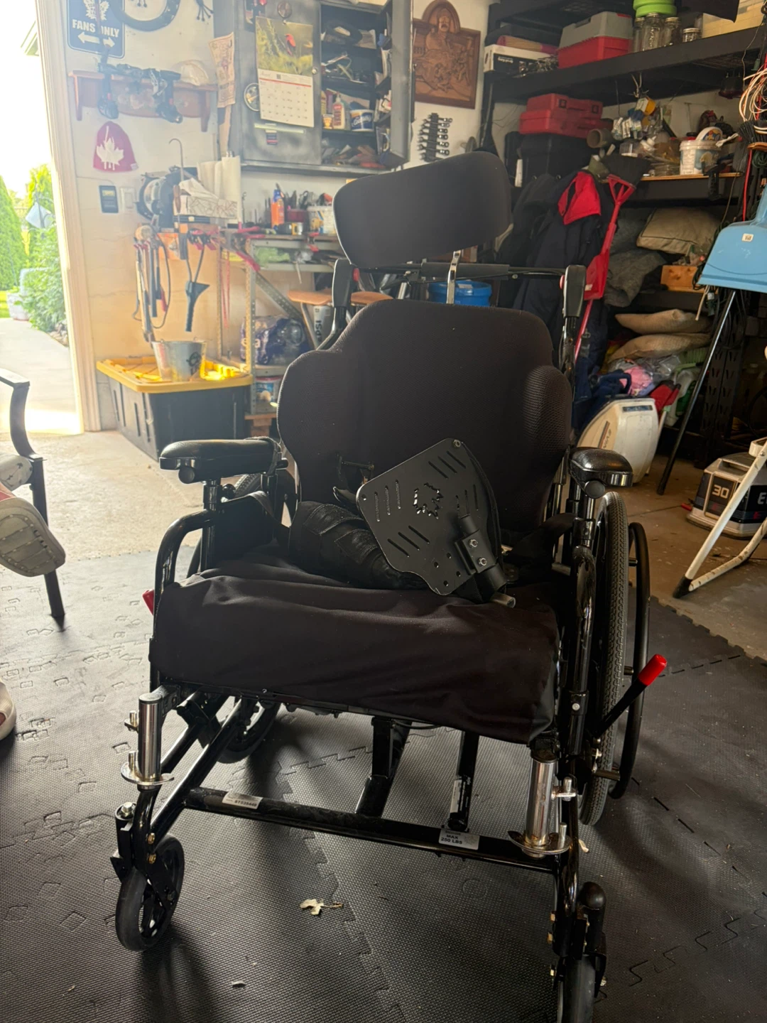 Black Manual Wheelchair