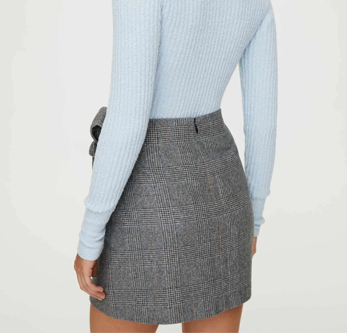 Ardene Plaid Tie-Waist Skirt - Small - photo 2