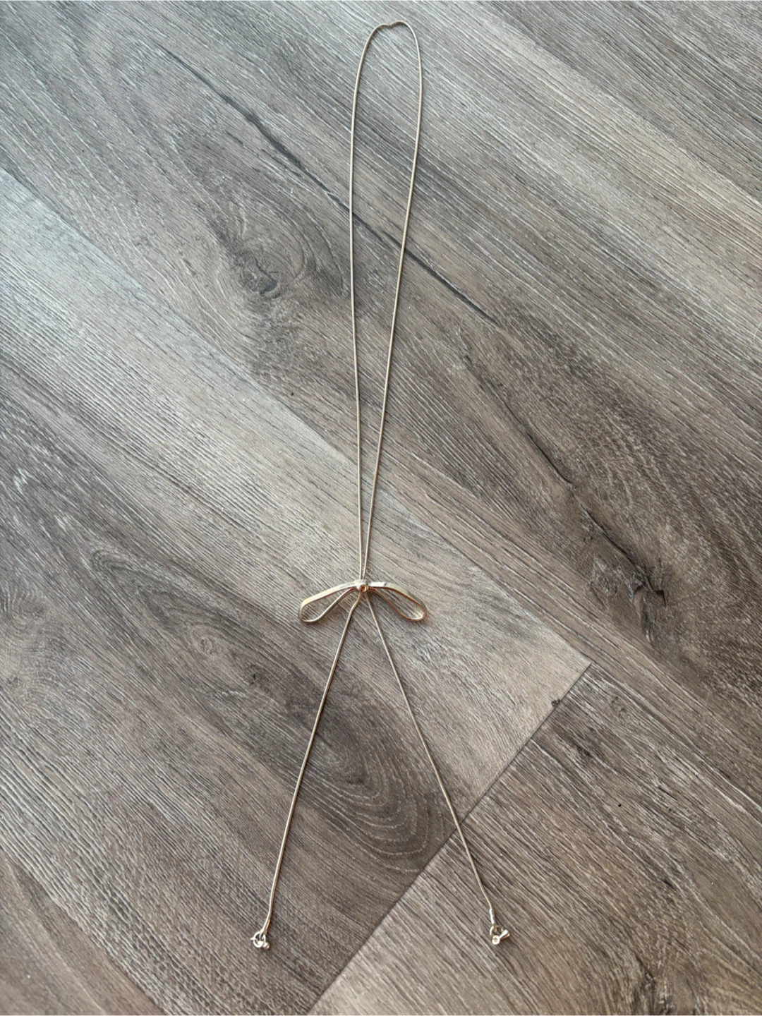 New Coquette Bow Lariat Drop Necklace