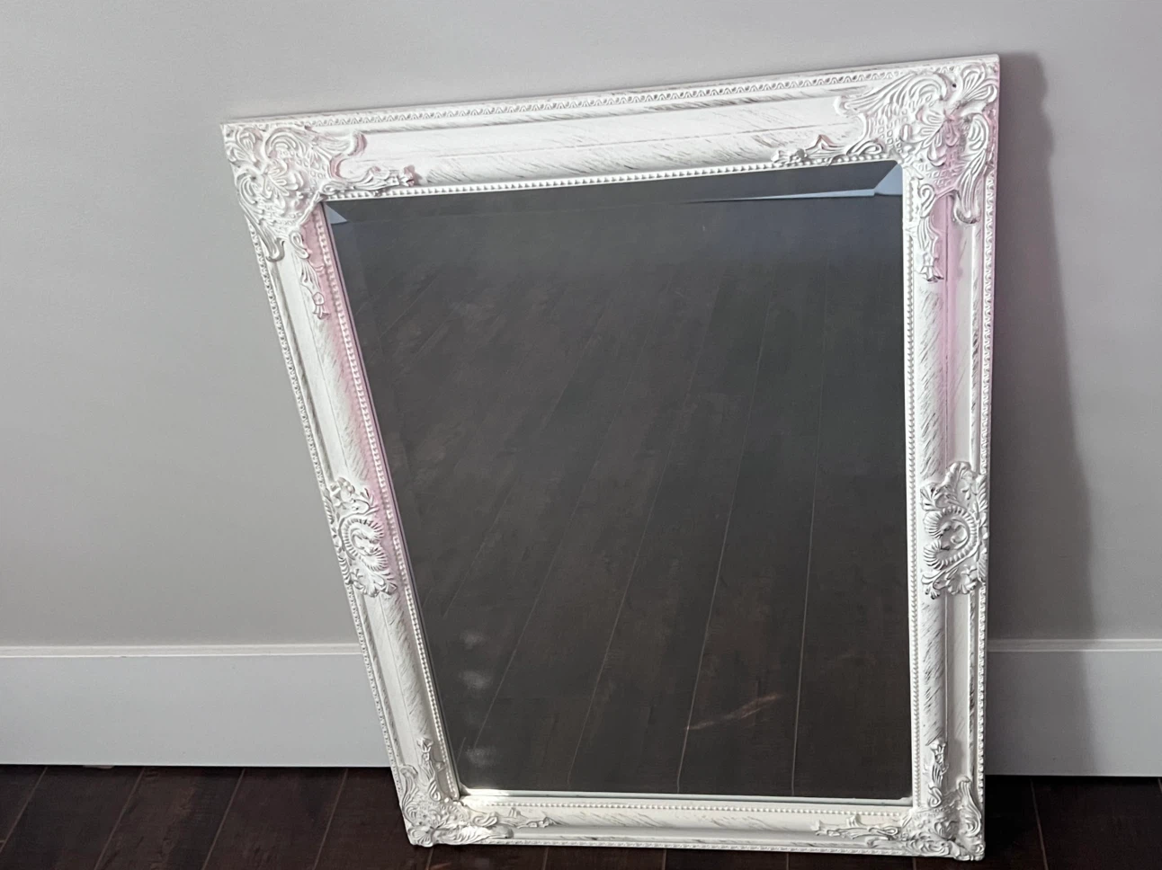 Antique Style White & Gold Wall Mirror