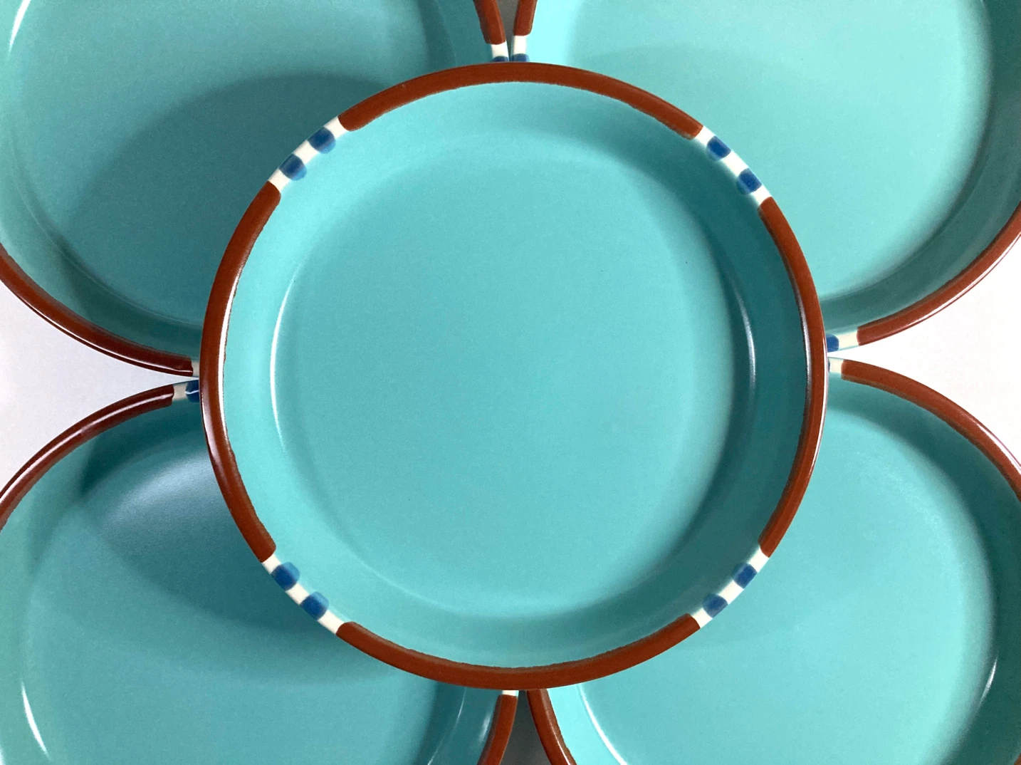 Vintage Dansk "Mesa Turquoise" Side Plates - Set of 5