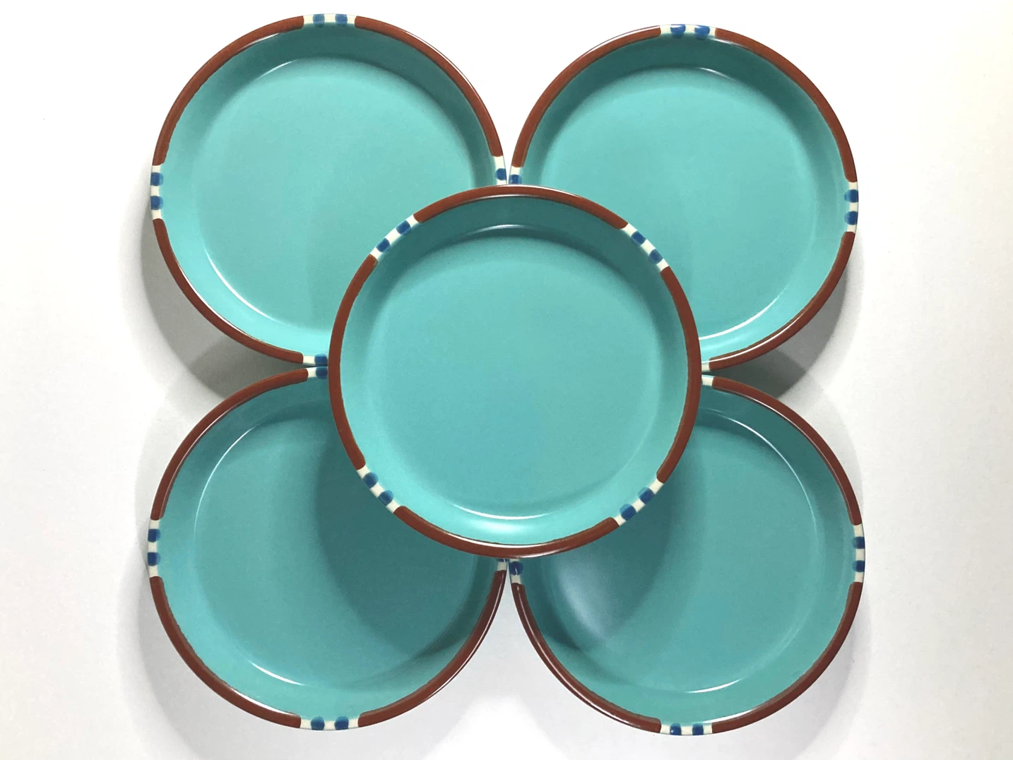 Vintage Dansk "Mesa Turquoise" Side Plates - Set of 5 - photo 2