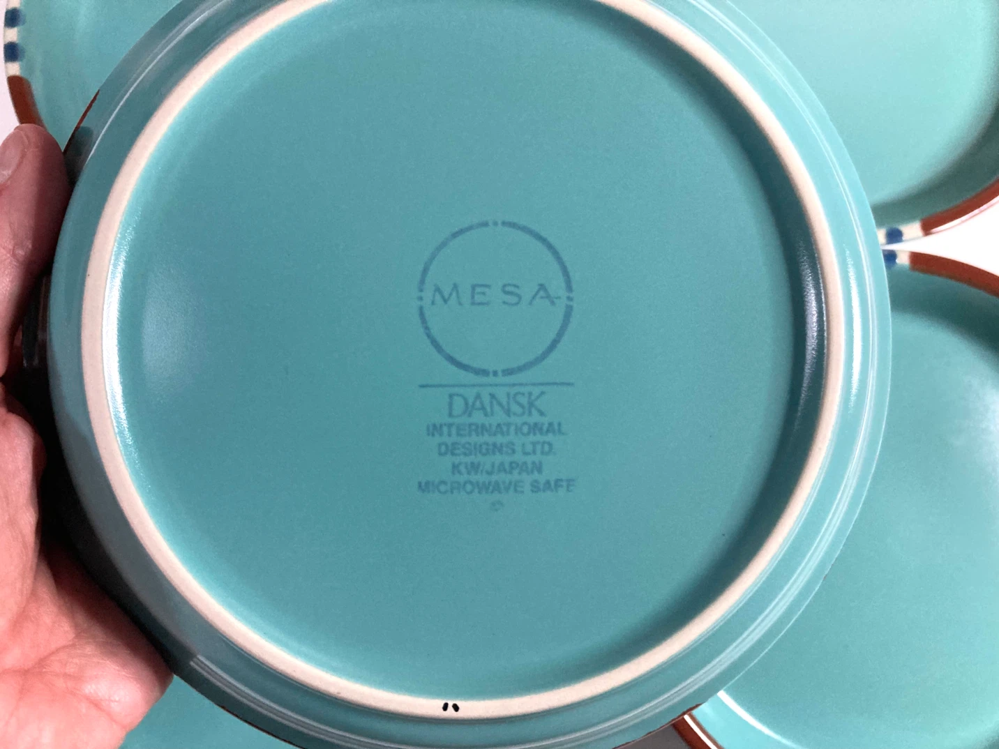 Vintage Dansk "Mesa Turquoise" Side Plates - Set of 5 - photo 4