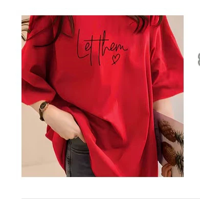 Red Let Them Graphic Loose T-Shirt ❤️❤️❤️