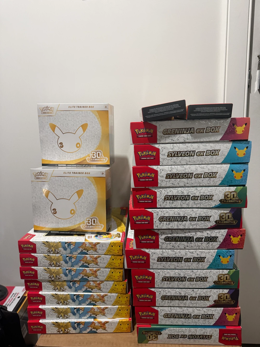 Pokemon 30th Trading Card Game Boxes