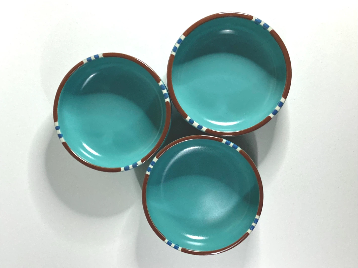 Vintage Dansk "Mesa Turquoise" Soup Bowls - Set of 3
