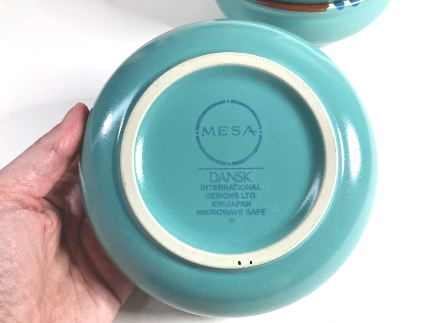 Vintage Dansk "Mesa Turquoise" Soup Bowls - Set of 3 - photo 4