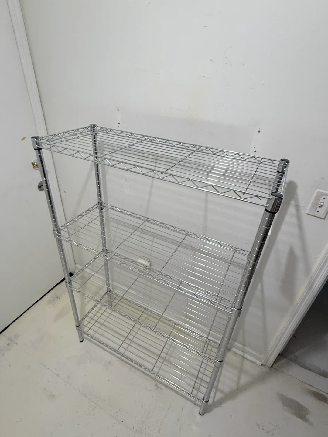 HDX 4-Tier Chrome Wire Shelving Unit - photo 2