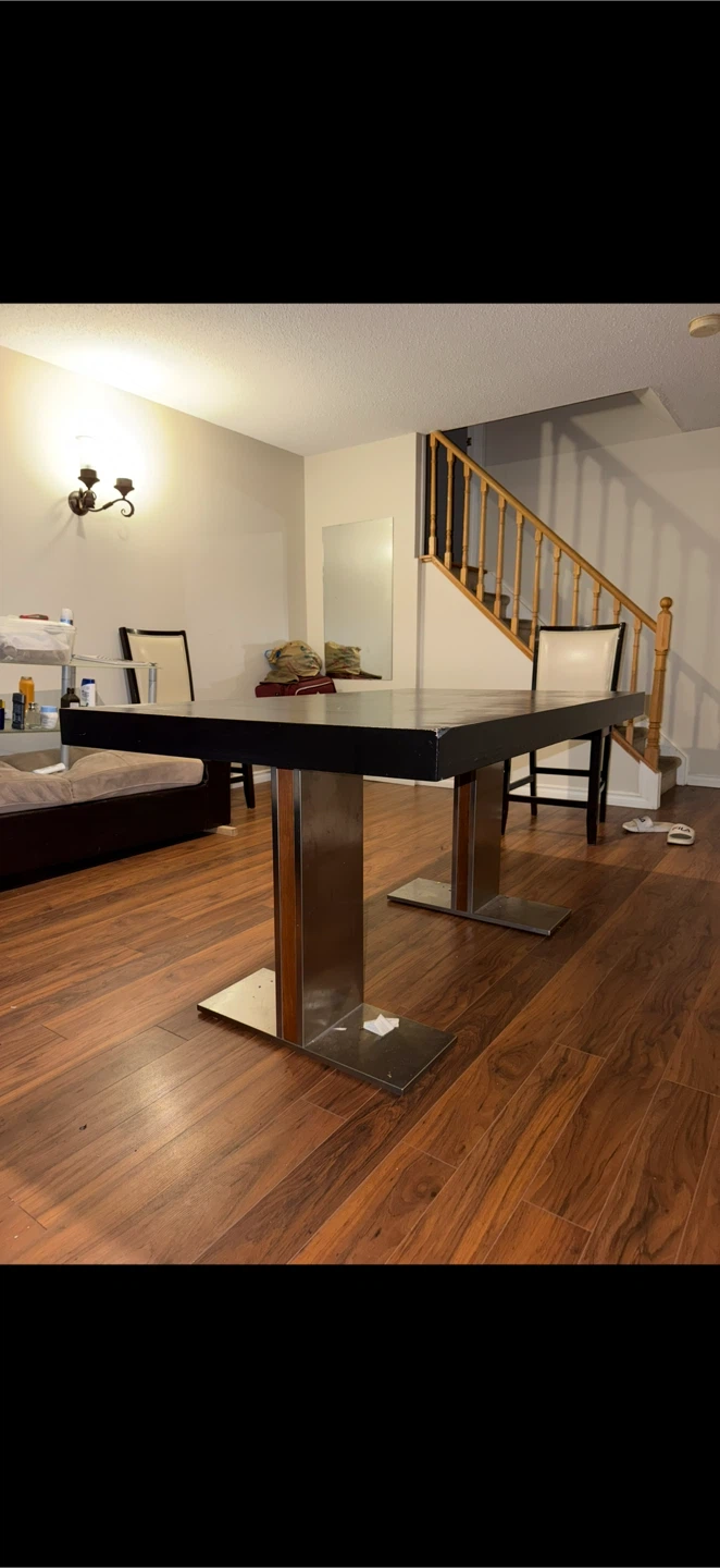 Modern Black Dining Table