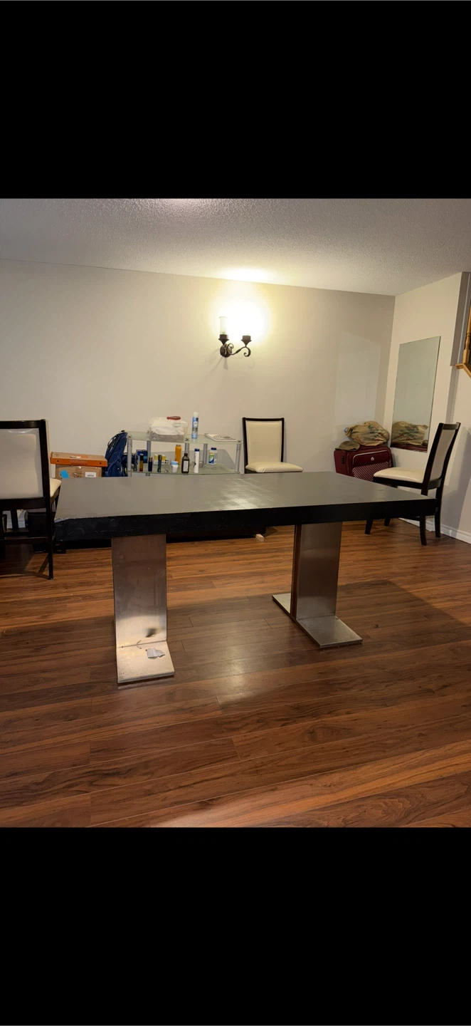 Modern Black Dining Table - photo 2