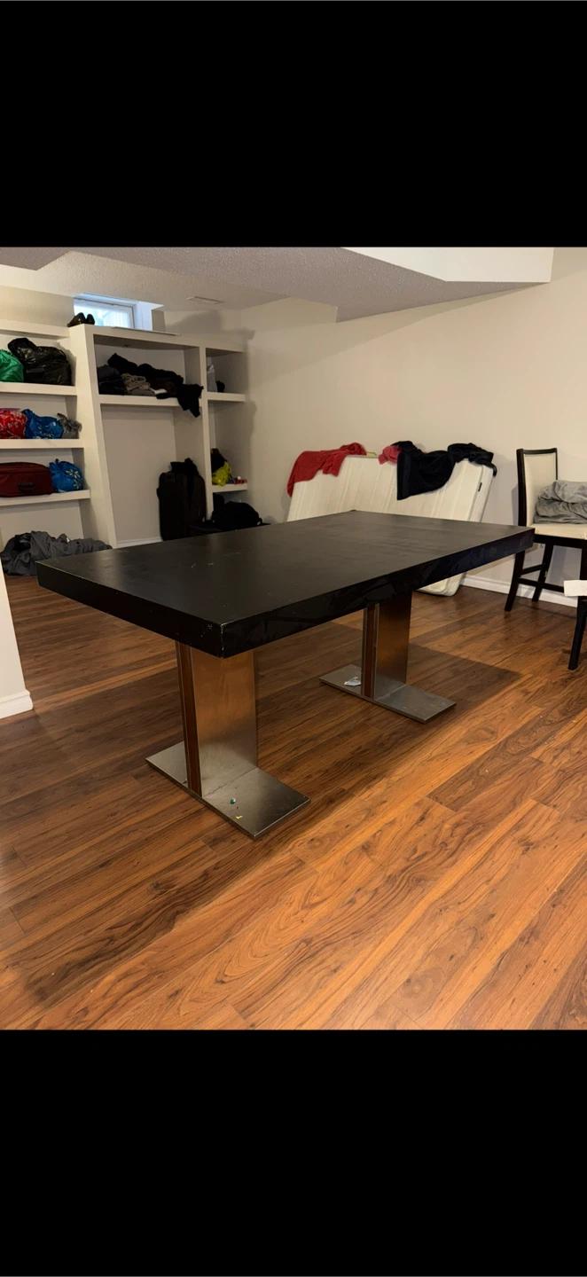 Modern Black Dining Table - photo 5