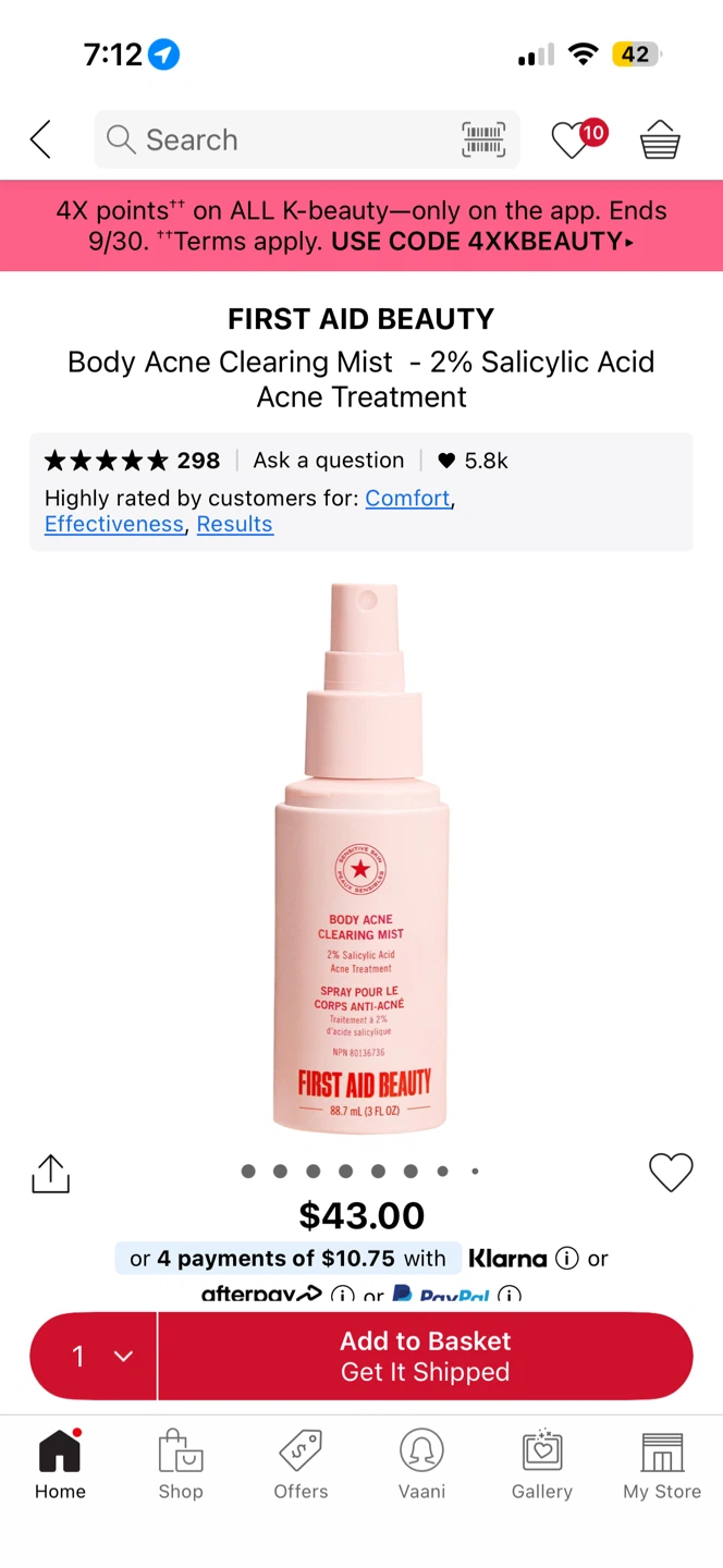 First Aid Beauty Body Acne Clearing Mist - photo 4