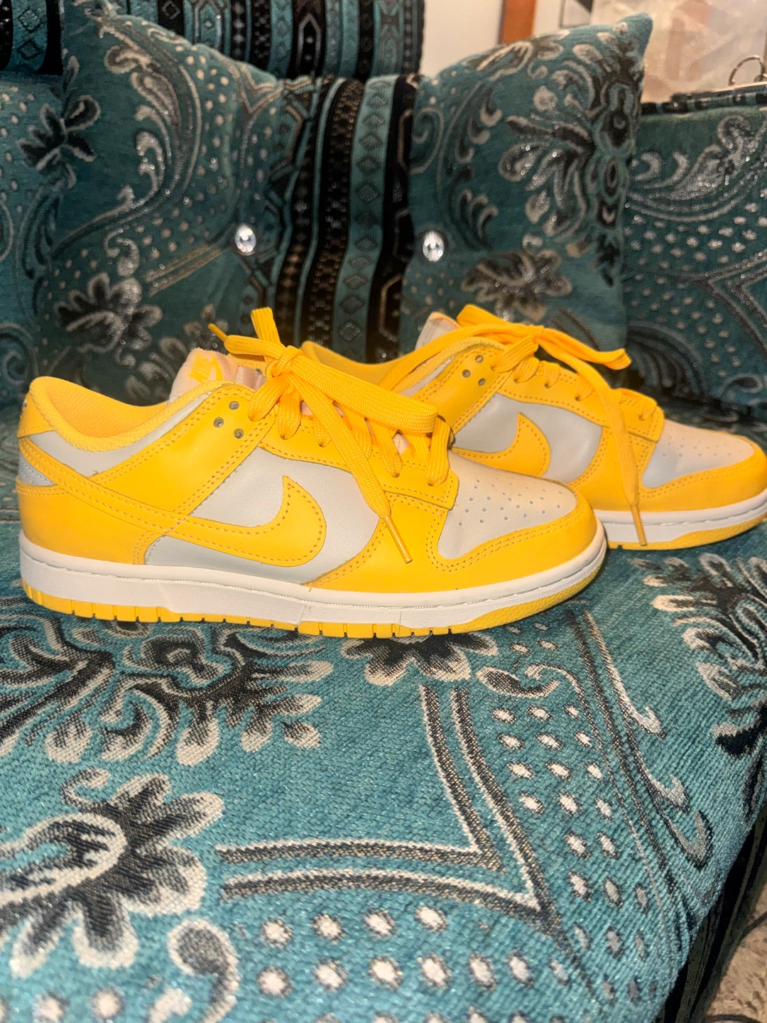 Nike Dunk Low Yellow and Grey Sneakers