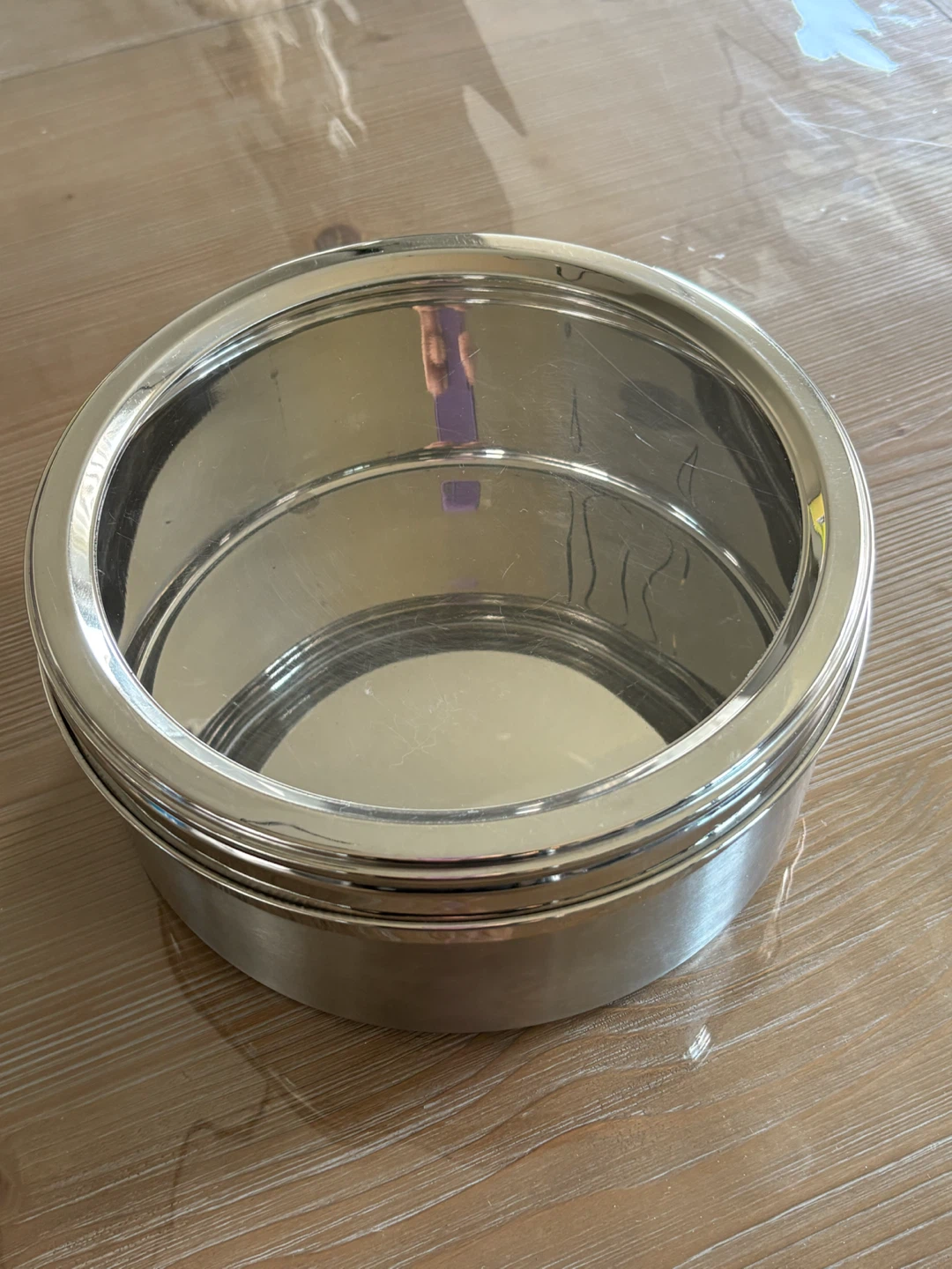 Stainless Steel Round Storage Container