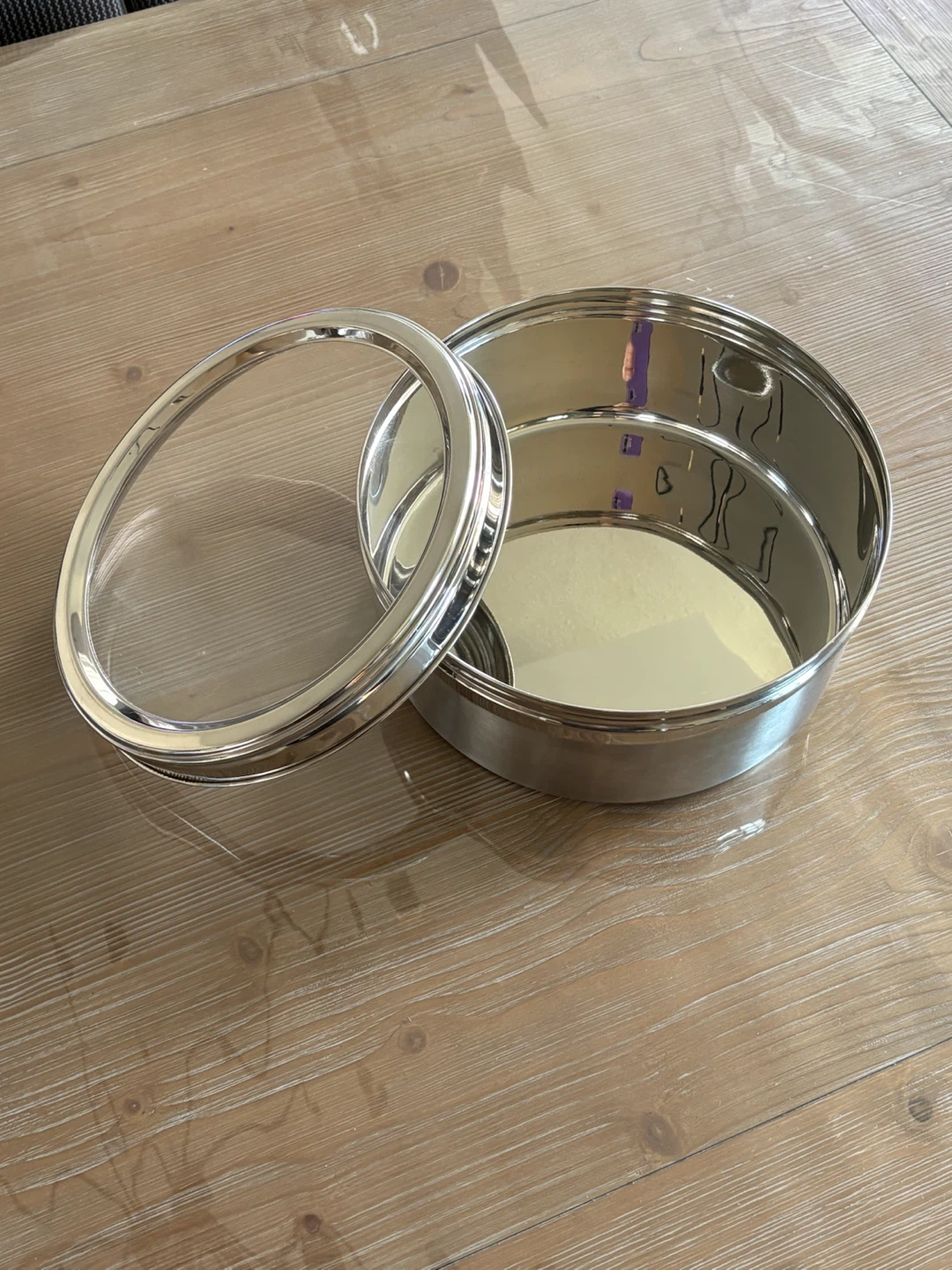 Stainless Steel Round Storage Container - photo 2