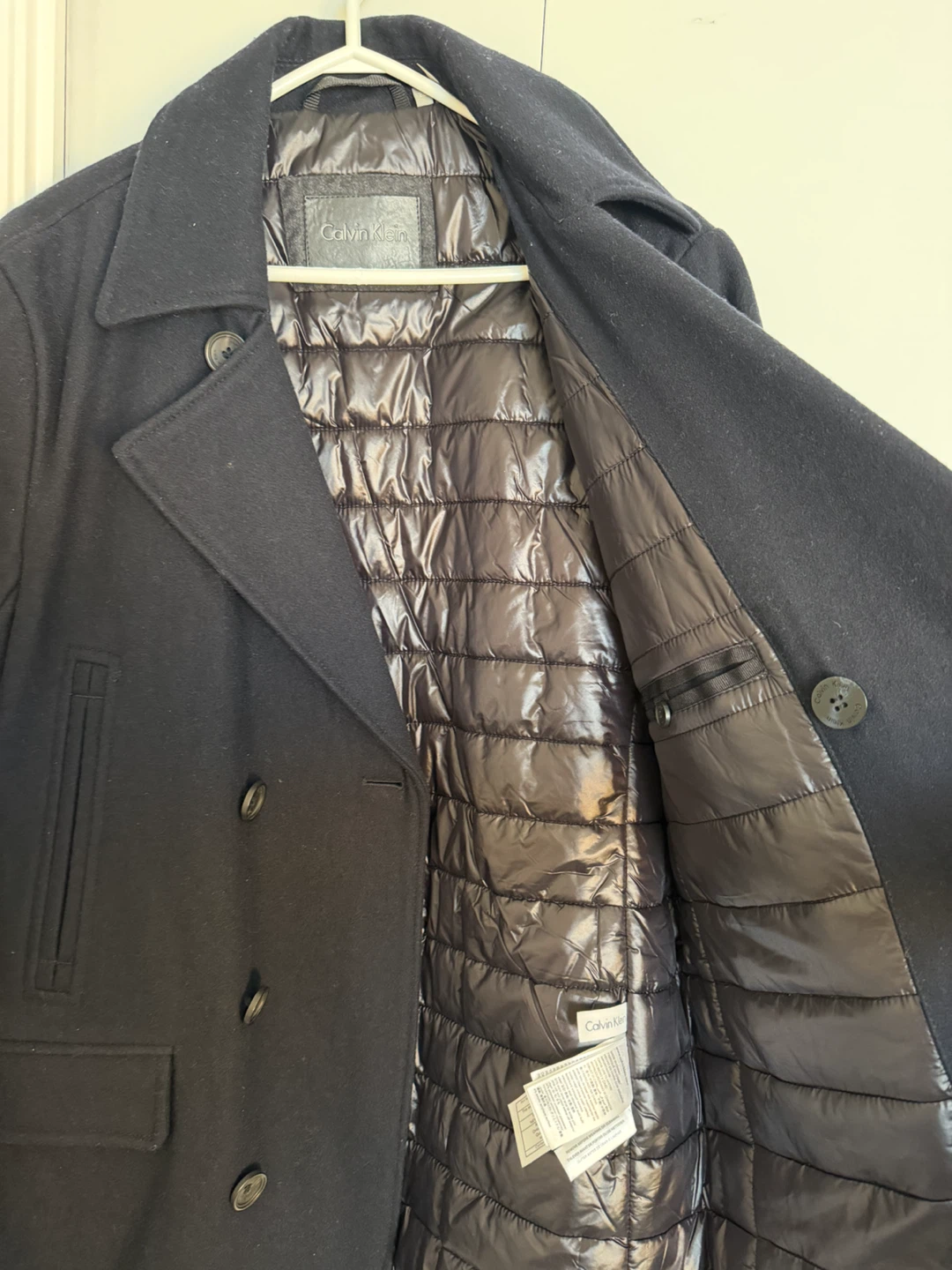 Calvin Klein Men's Wool-Blend Pea Coat - photo 2
