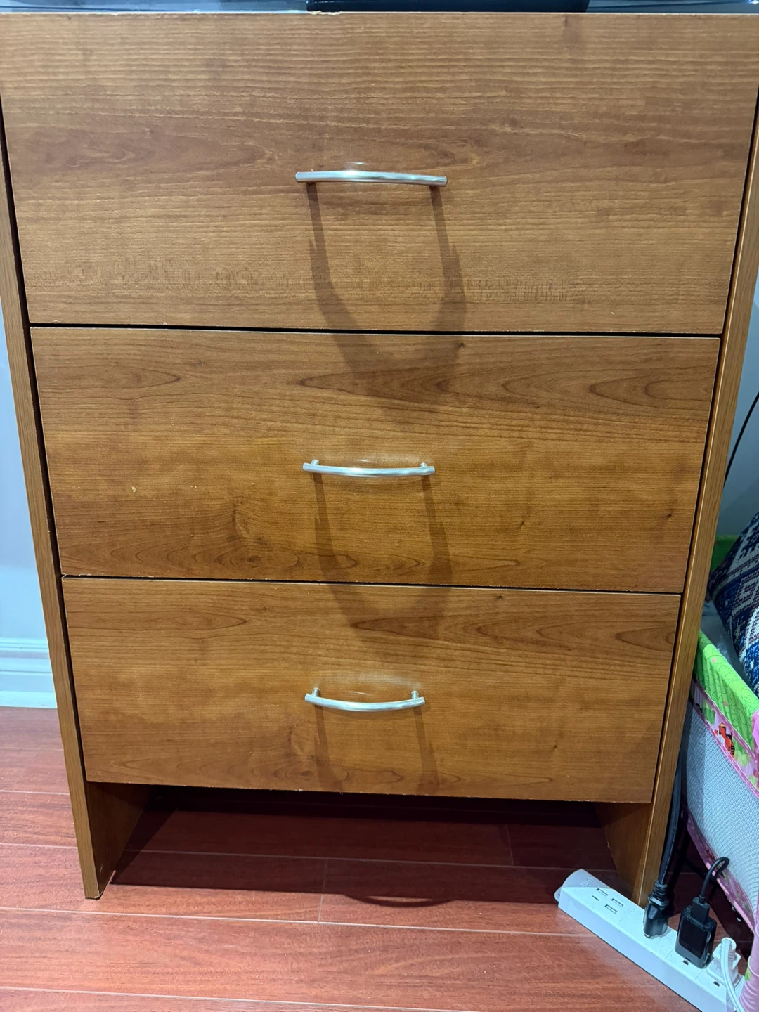 Three-Drawer Wooden Dresser