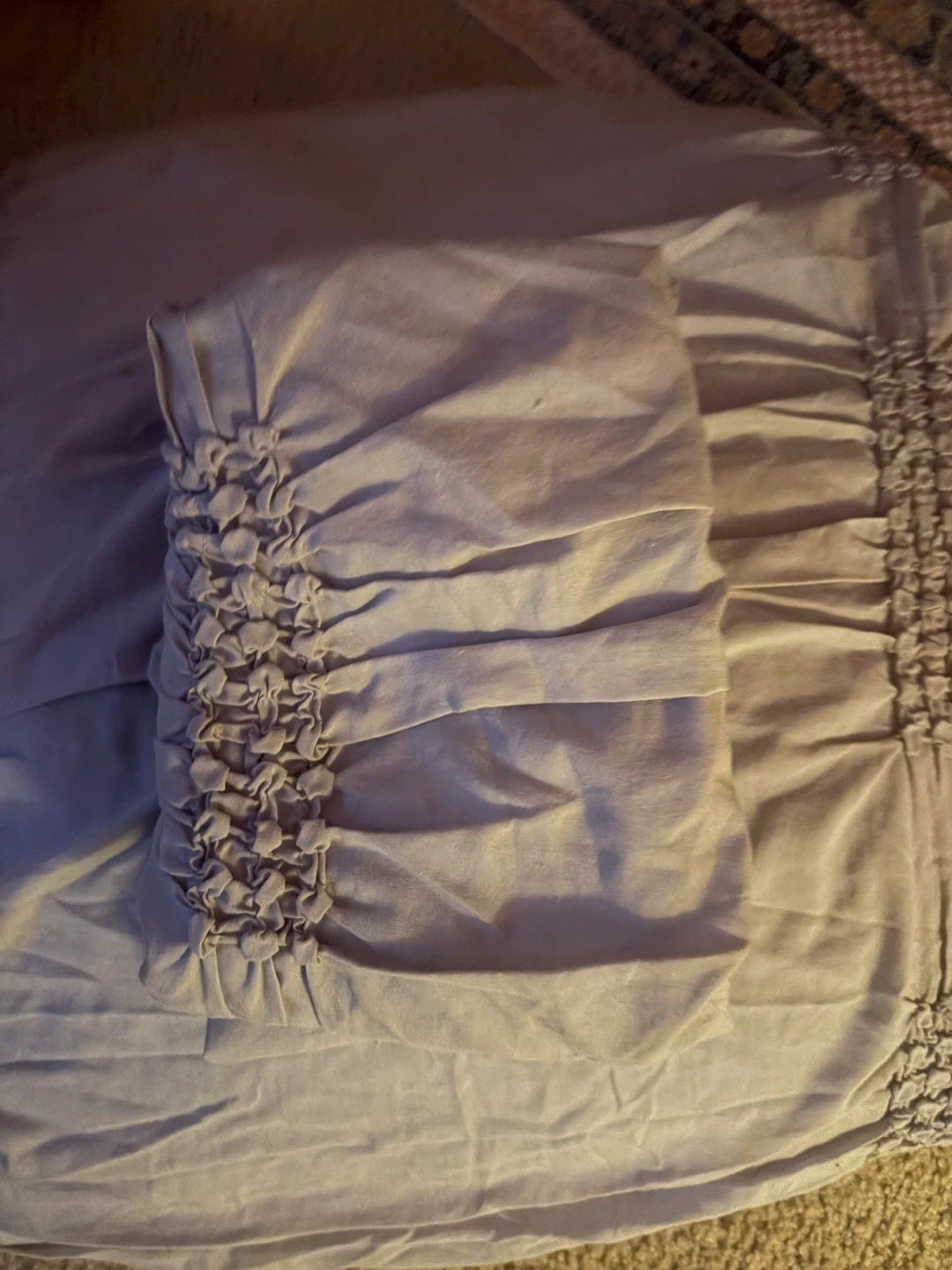 Potterybarn ruched duvet cover and shams set