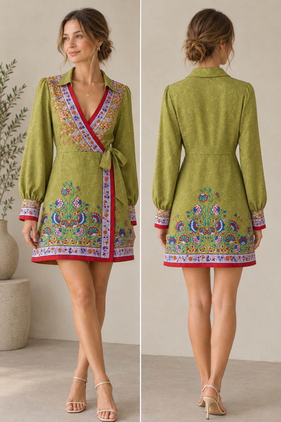 Urban Outfitters Floral Wrap Dress
