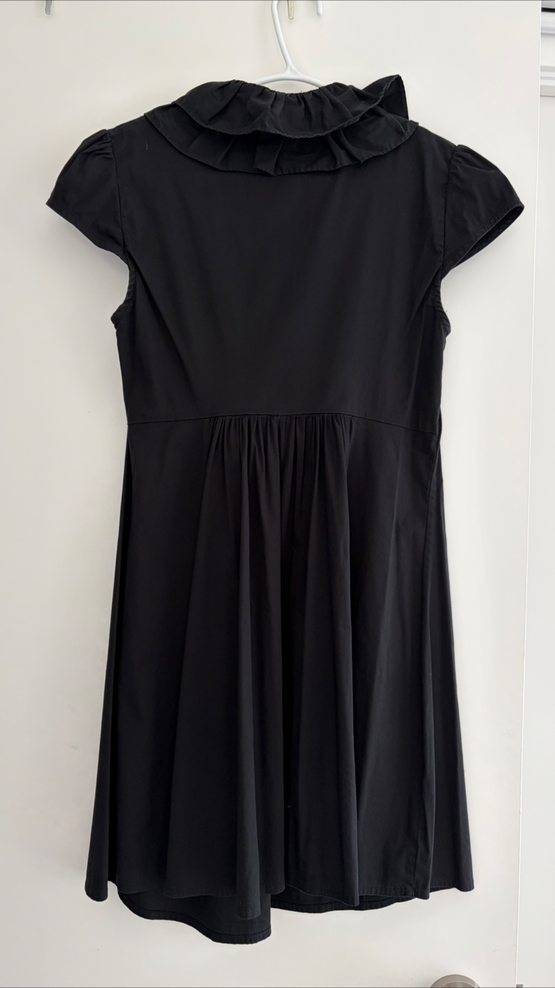 Elisabetta Franchi black ruffle dress size 42 - photo 4