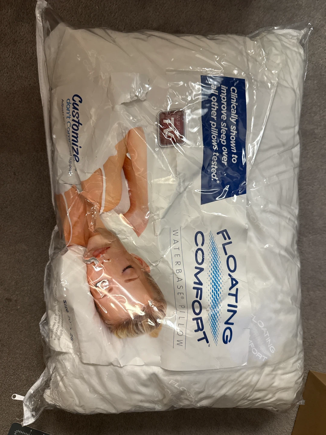 Floating Comfort Waterbase Pillow - Brand New Never Used
