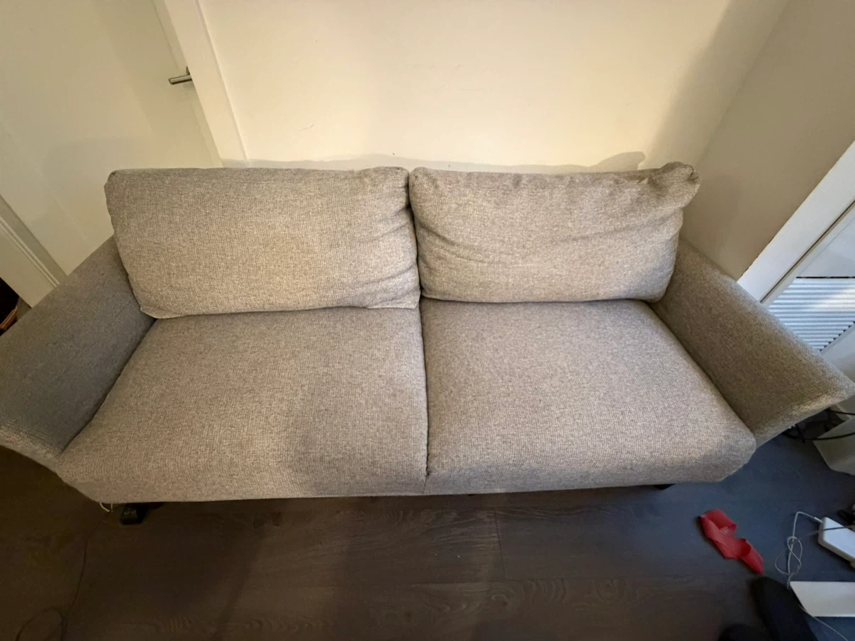 Light Grey Two-Seater Sofa