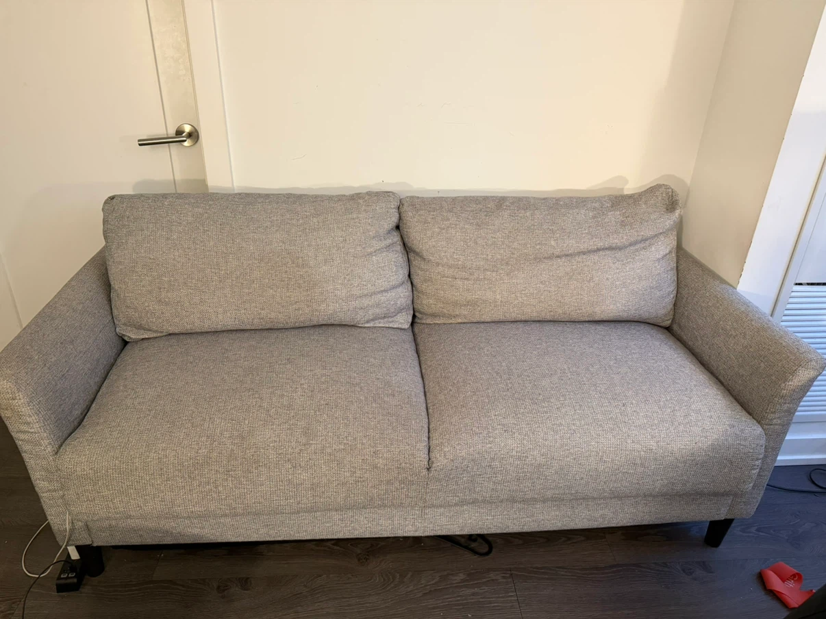 Light Grey Two-Seater Sofa - photo 3