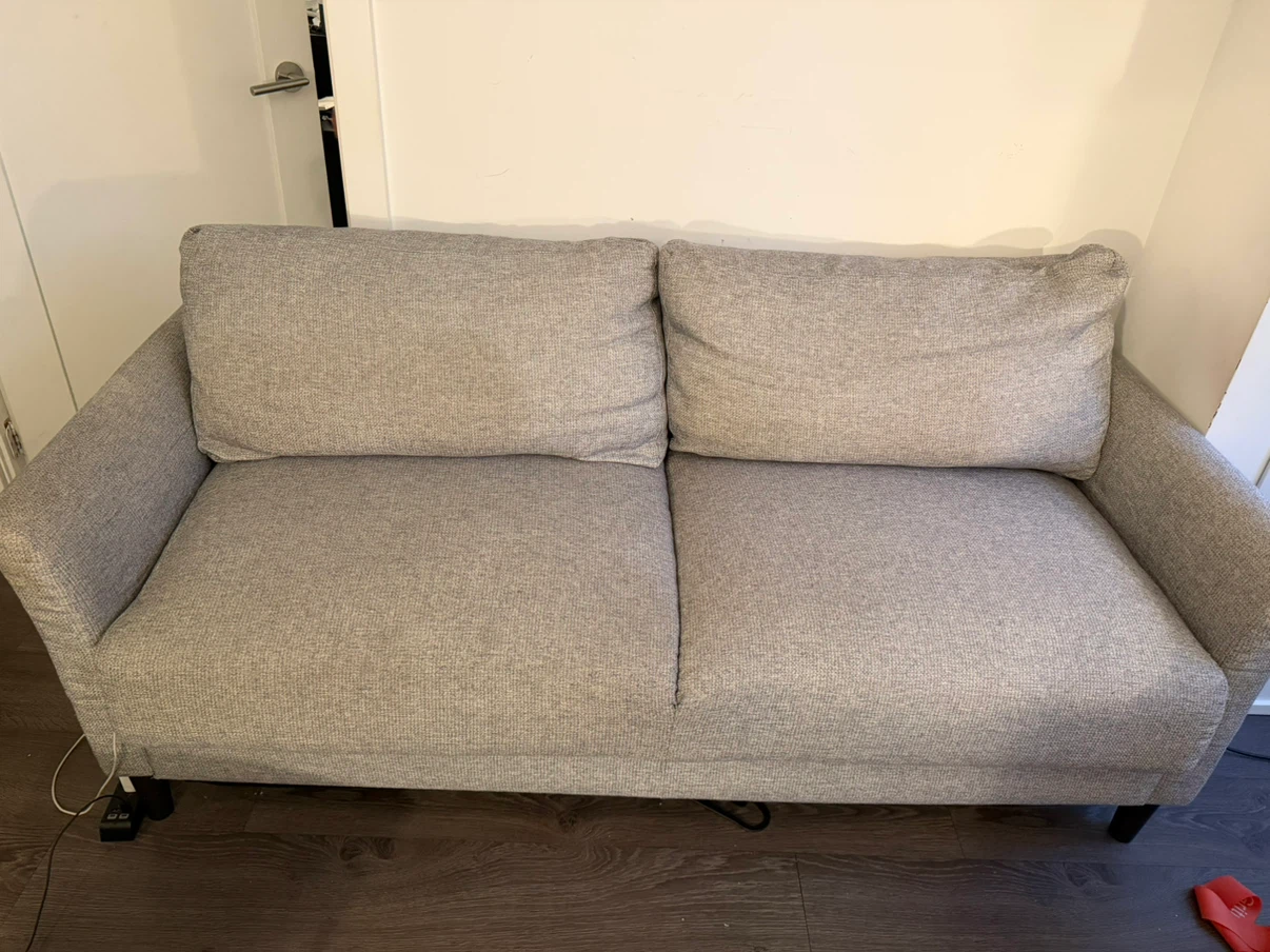 Light Grey Two-Seater Sofa - photo 4