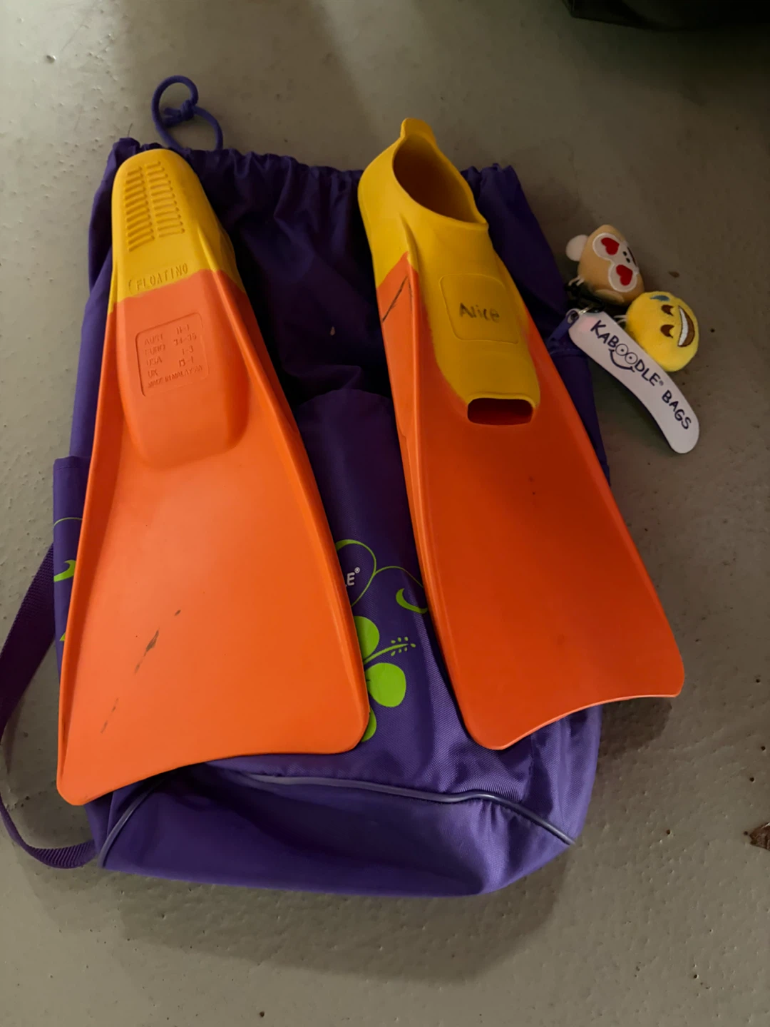 Floating Swim Fins with Carry Bag