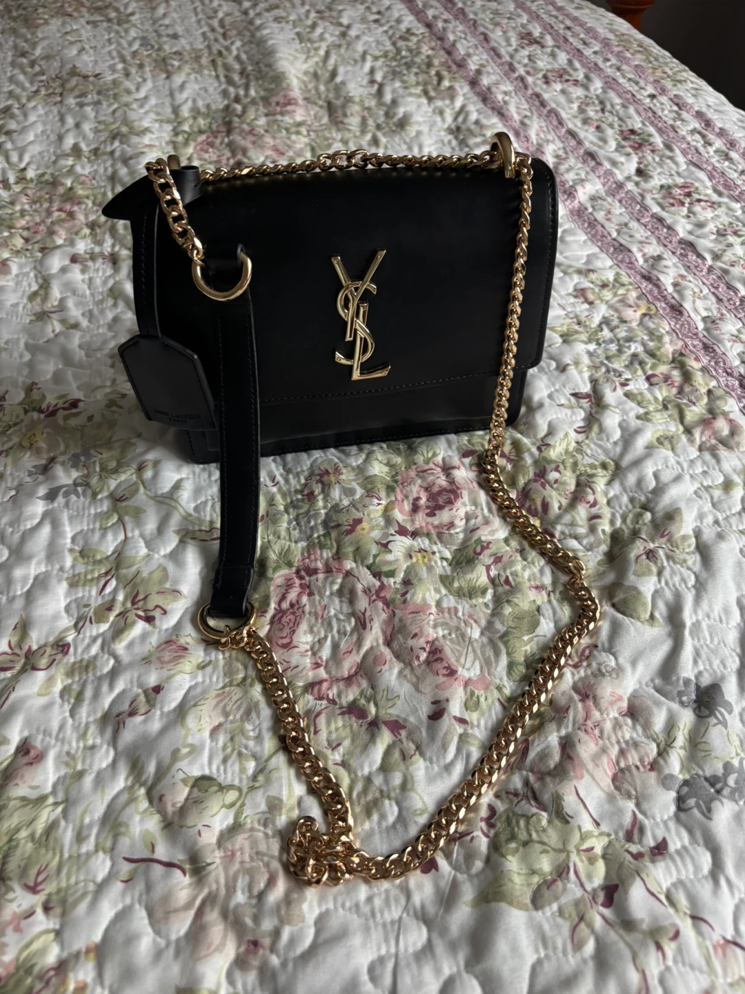 Saint Laurent Black Leather Bag
