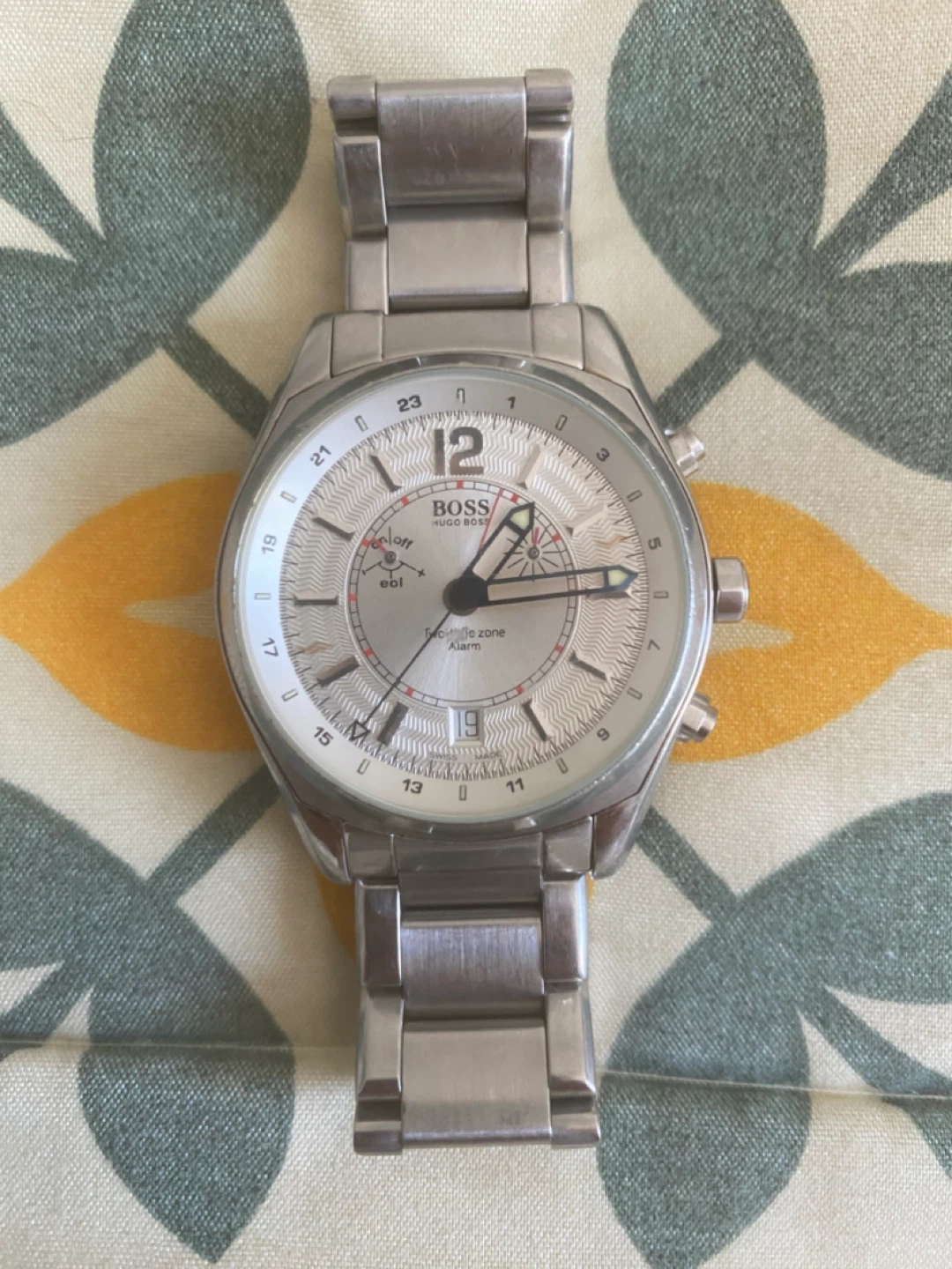 Vintage Hugo Boss Two-Zone Alarm Watch