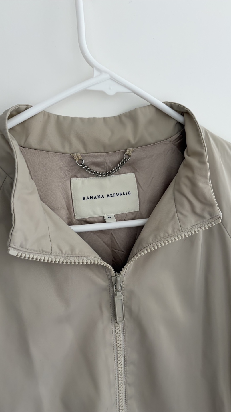 Banana Republic beige zip-up jacket - photo 3