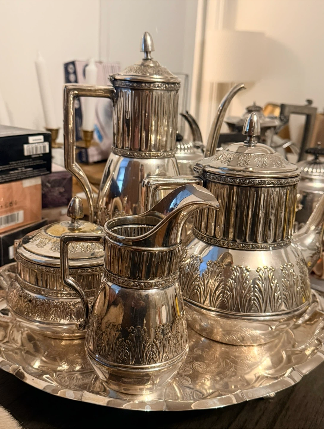 Vintage LEGEND 6-Piece Silver-Plated Tea & Coffee Set