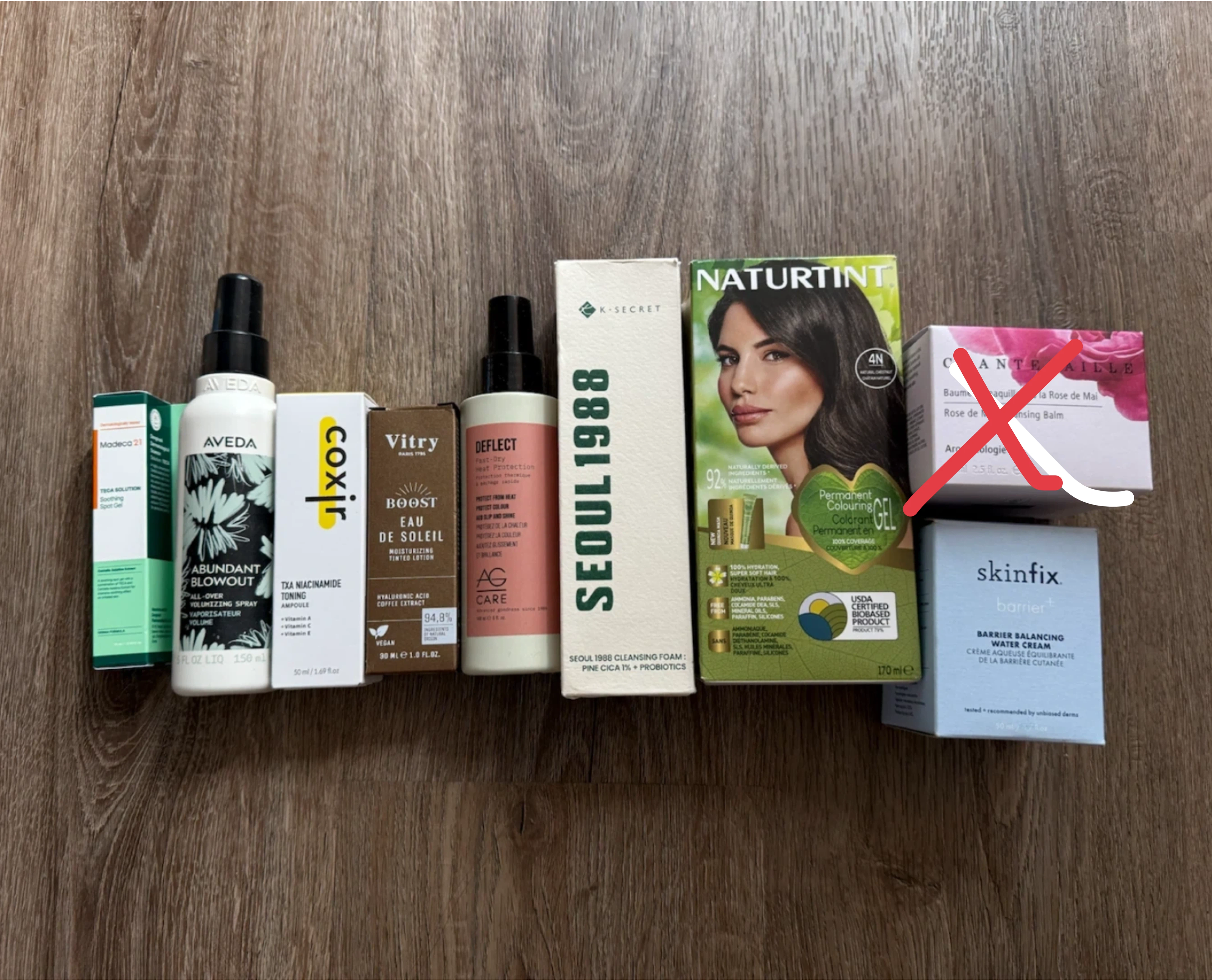 Assorted Skincare and Hair Care Products