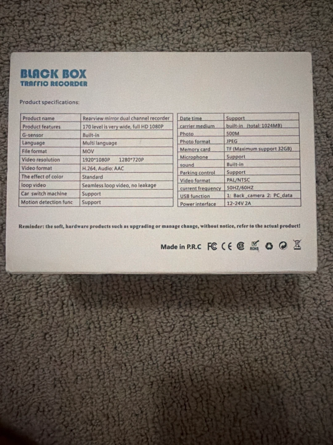 Black Box Traffic Recorder Dash Cam - photo 2