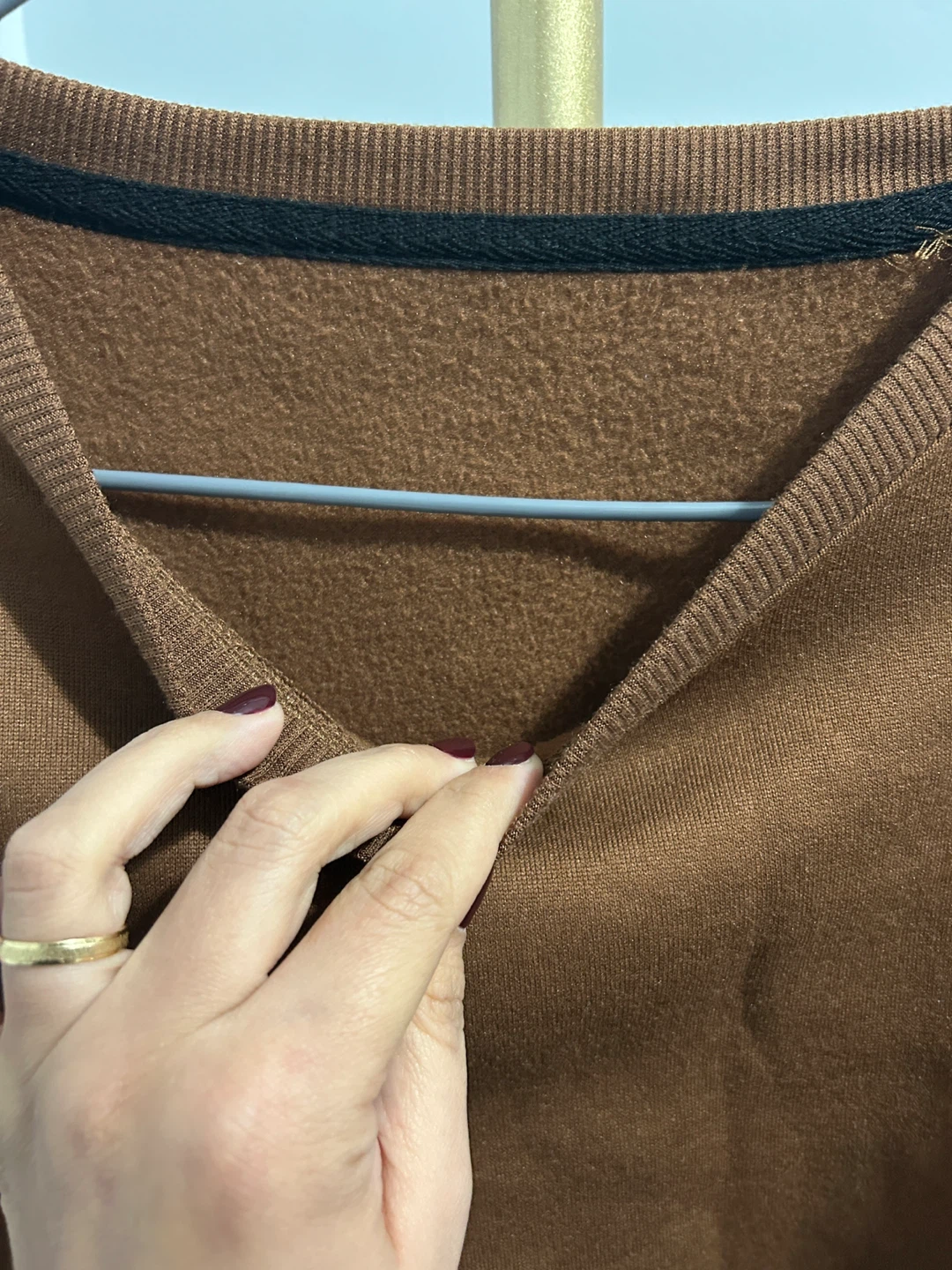Brown Cropped Sweatshirt - photo 3