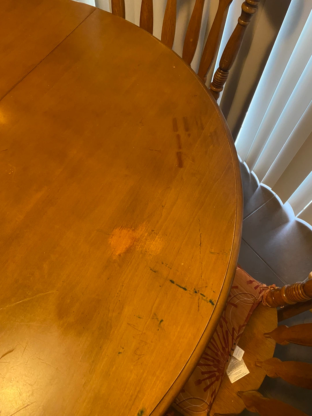 Round Wooden Dining Table with 4 Chairs - photo 4