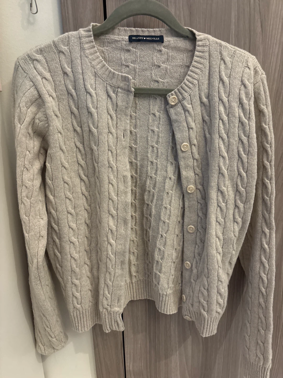 Brandy Melville Cable Knit Cardigan