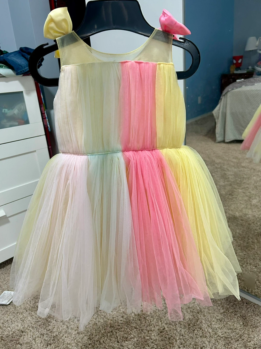 Girls Pastel Tulle Party Dress