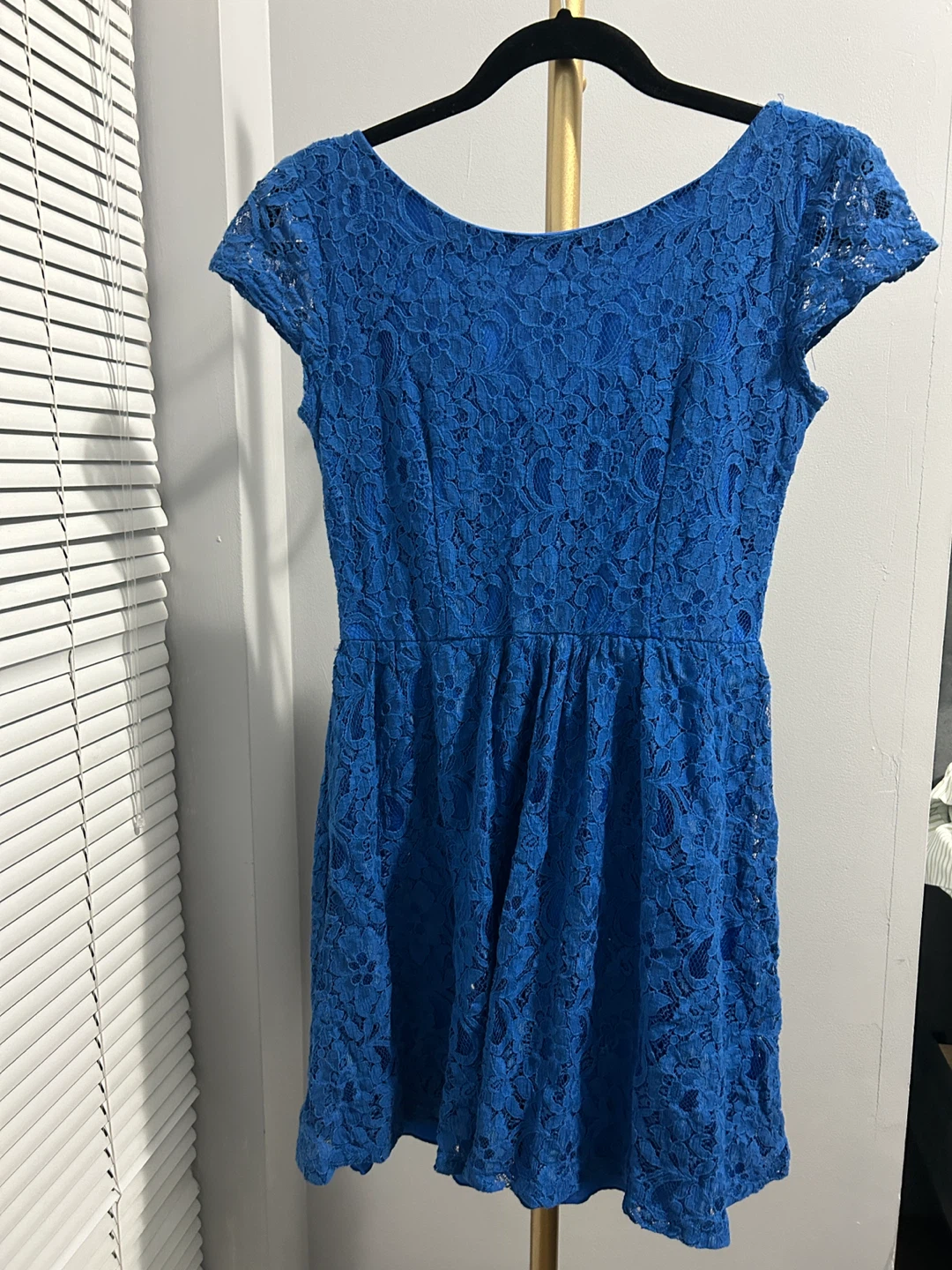 Royal Blue Lace Dress