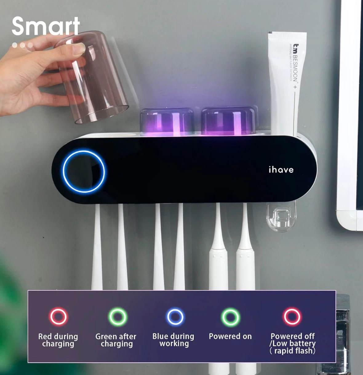 New ihave Smart UV Toothbrush Sanitizer Holder - photo 4