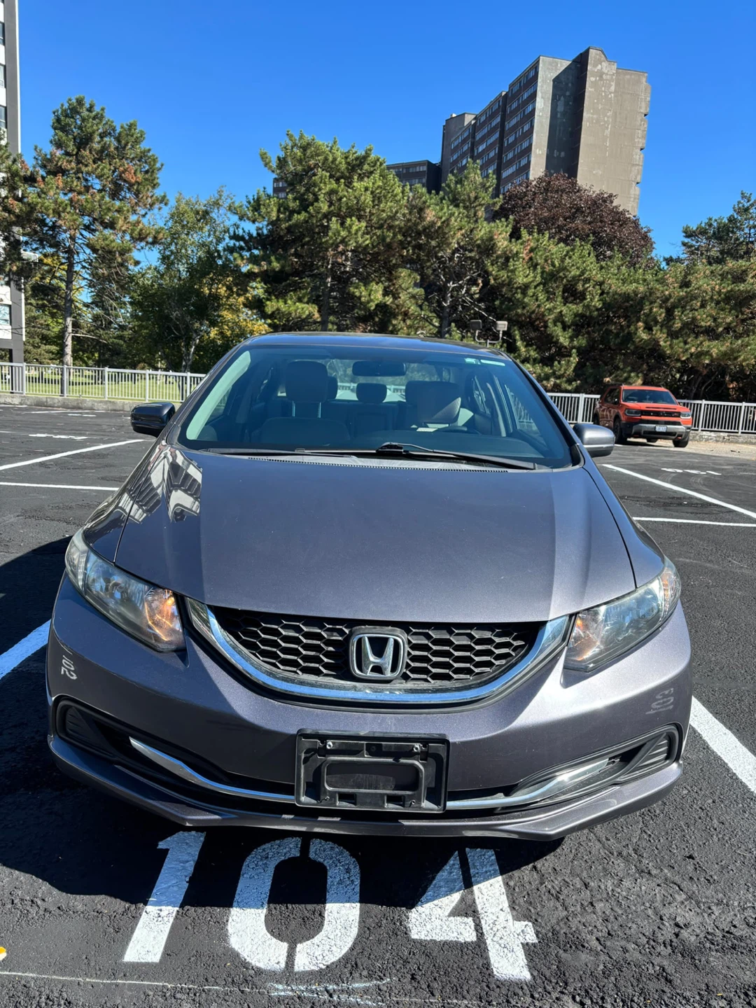 Grey Honda Civic 2015