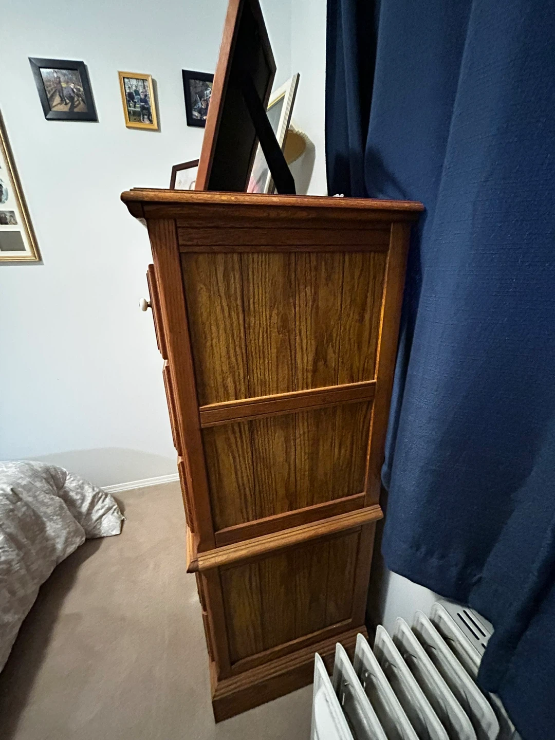 Solid Oak Tall Dresser - photo 2