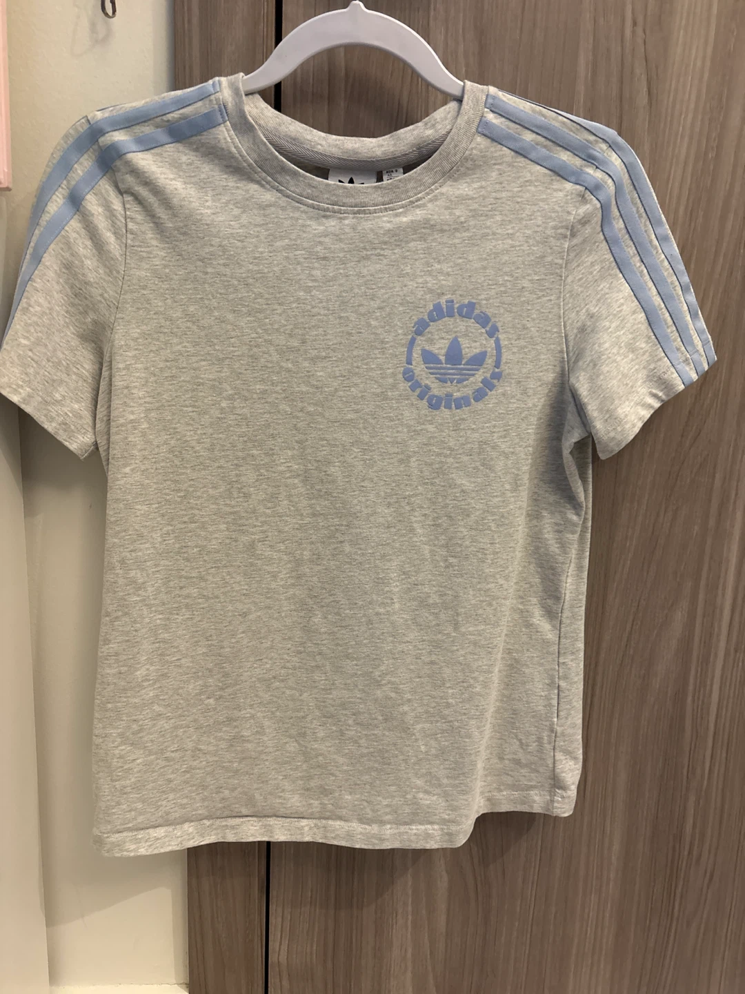 Adidas Originals T-Shirt Grey/Blue Size