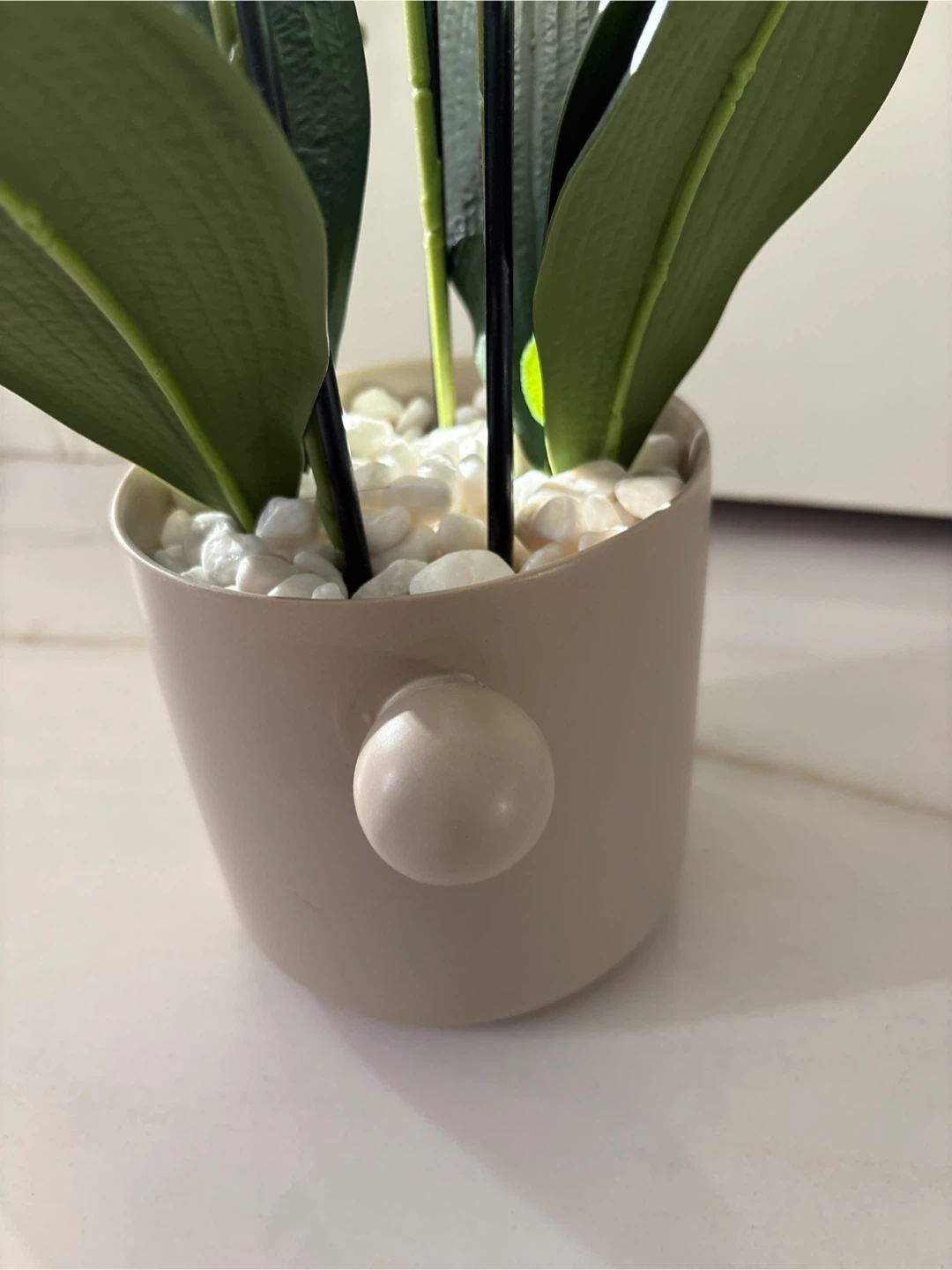 Artificial White Orchid in Pot - photo 3